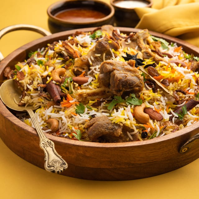 Goat Biryani.